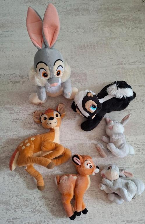 6x BAMBI STAMPERTJE BLOEM knuffel Disney, Kinderen en Baby's, Speelgoed | Knuffels en Pluche, Zo goed als nieuw, Overige typen
