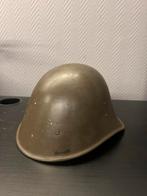 Groene Nederlandse M34 helm zonder plaat, Verzamelen, Militaria | Tweede Wereldoorlog, Ophalen of Verzenden, Landmacht, Nederland