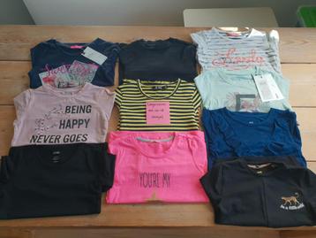 Longsleeves.110-116 (meisjes), 10 stuks. beschikbaar voor biedingen