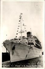 IJmuiden ms Oranje in de Nieuwe Noordersluis # 847, Verzamelen, Verzenden, 1940 tot 1960, Ongelopen, Noord-Holland