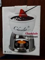 Chocolade fondueset met lange vorken Moederdag tip, Ophalen of Verzenden, Zo goed als nieuw