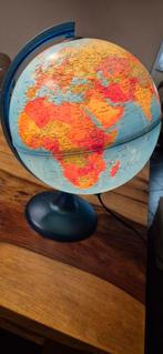 Verlichte Wereldbol - 25 cm doorsnede, Ophalen, Verlicht, Gebruikt