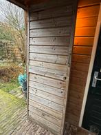 Houten Poortdeur, Doe-het-zelf en Verbouw, Deuren en Horren, Ophalen, Gebruikt, 80 tot 100 cm, Buitendeur