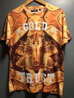 In gold we trust  Tutachamon masker t- shirt  gold mt: M, Overige kleuren, Maat 48/50 (M), Nieuw, Ophalen of Verzenden