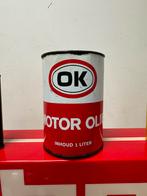 OK motor oil 1 liter blik, Verzamelen, Blikken, Overige merken, Gebruikt, Overige, Ophalen of Verzenden