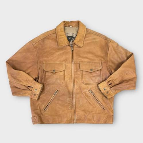 Cap West heren jas maat L (100% leer), Kleding | Heren, Jassen | Winter, Gedragen, Maat 52/54 (L), Bruin, Ophalen of Verzenden