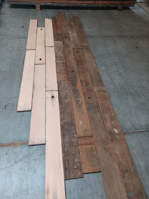 Amerikaans grenen  sloophout  planken  wandbekleding, Doe-het-zelf en Verbouw, Hout en Planken, Zo goed als nieuw, Grenen, Ophalen of Verzenden