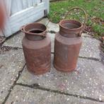 Oude melkbussen set van 2, Antiek en Kunst, Curiosa en Brocante, Ophalen of Verzenden