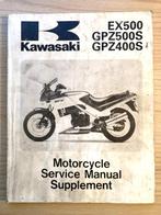 Kawasaki EX500 GPZ500S GPZ400S 1987-1991 Supplement, Motoren, Handleidingen en Instructieboekjes, Kawasaki