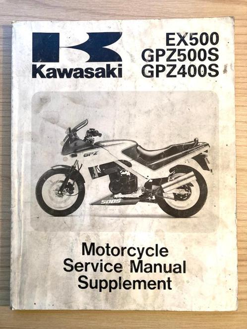 Kawasaki EX500 GPZ500S GPZ400S 1987-1991 Supplement, Motoren, Handleidingen en Instructieboekjes, Kawasaki, Ophalen of Verzenden