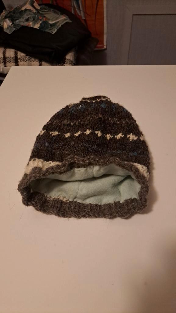 Handgebreide muts met fleece voering, Kleding | Dames, Hoeden en Petten, Nieuw, Hoed, One size fits all, Ophalen of Verzenden