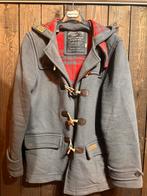 Tommy Hilfiger Denim duffelcoat – grijs/rood – maat L, Kleding | Heren, Jassen | Winter, Ophalen of Verzenden, Zo goed als nieuw