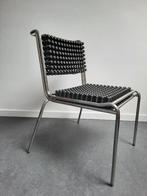 Postmoderne design chroom stoel Yos & Leonard Theosabrata, Metaal, Vier, Gebruikt, Postmodern futurisme space age vintage