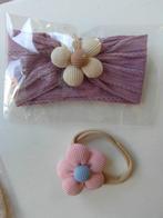 baby haarbandjes Nieuw 2 stuks roze beige lila, Ophalen of Verzenden, Nieuw