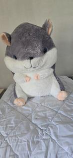 Grote grijze hamster knuffel, Kinderen en Baby's, Speelgoed | Knuffels en Pluche, Ophalen, Zo goed als nieuw, Overige typen