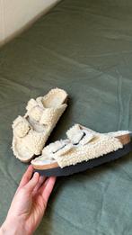 Birkenstock papillio arizona teddy, Kleding | Dames, Ophalen of Verzenden, Zo goed als nieuw, Slippers