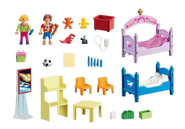 Playmobil set 5306: Kinderkamer met stapelbed, Kinderen en Baby's, Speelgoed | Playmobil, Gebruikt, Complete set, Ophalen of Verzenden