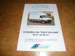 leaflet Citroen C25 Polyvolume Durisotti, Ophalen of Verzenden, Zo goed als nieuw, Overige merken