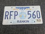 Kentekenplaat Mississippi USA Nummerplaat nummerbord License, Ophalen of Verzenden, Zo goed als nieuw, Auto's