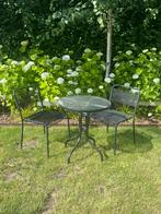 Tuinsetje • compact • tafel + 2 stoelen • balkon, Kunststof, Gebruikt, Tuinset, Ophalen