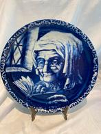 Boch La Louvière, Delfts blauw 25cm, Antiek en Kunst, Antiek | Wandborden en Tegels, Ophalen of Verzenden