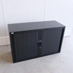 Roldeurkast met deuk, 120x45x74cm, 1 legbord Zwart, Kasten, Gebruikt, -, -, Met slot