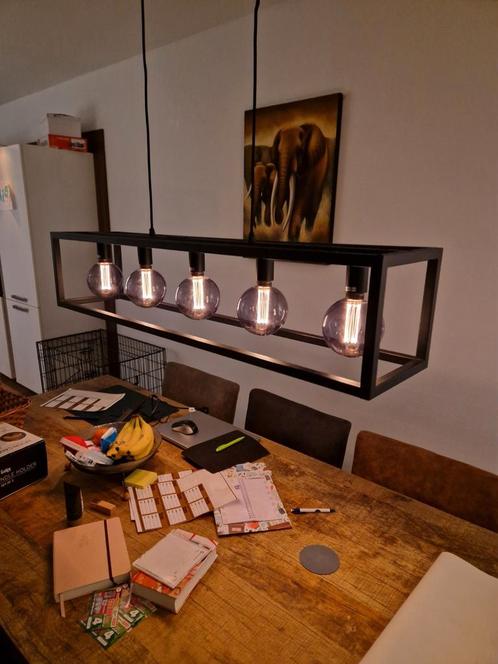 Industriele hanglamp, Huis en Inrichting, Lampen | Wandlampen, Zo goed als nieuw, Metaal, Ophalen