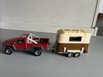Schleich Auto met Paardentrailer, Kinderen en Baby's, Speelgoed | Speelgoedvoertuigen, Ophalen of Verzenden, Gebruikt
