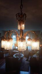 4x antieke  2kroonluchter met kristalglas lamp een k00p 150€, Antiek en Kunst, Ophalen