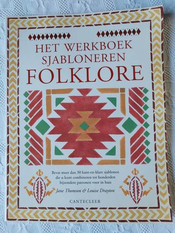 Het Werkboek Sjabloneren Folklore, J. Thompson & L. Drayton beschikbaar voor biedingen