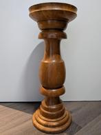 Houten plantenstaander planten standaard zuil, Antiek en Kunst, Ophalen