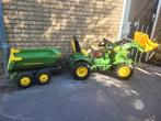 John deere traptrekker met kiepkar, Kinderen en Baby's, Speelgoed | Buiten | Skelters, Ophalen, Gebruikt, Overige merken