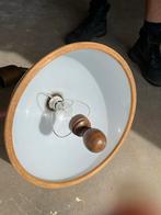 Vintage Hanglamp met Houten Accent, Antiek en Kunst, Ophalen