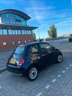 Fiat 500 Twinair Turbo 80pk 2017 Zwart, Auto's, Fiat, Voorwielaandrijving, Stof, Euro 6, Origineel Nederlands