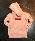 Roze Supreme Box Logo Hoodie – Maat S (Valt als XS), Kleding | Heren, Truien en Vesten, Ophalen of Verzenden, Zo goed als nieuw