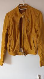 Geel leren jasje Goosecraft maat m, Maat 38/40 (M), Goosecraft, Geel, Ophalen of Verzenden