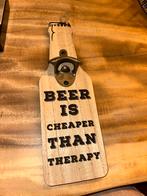 Bier opener - Beer is cheaper than therapy, Verzenden, Nieuw