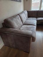 Gratis Taupe Micro-leder Bankstel, Ophalen, 250 tot 300 cm, Gebruikt, Hoekbank