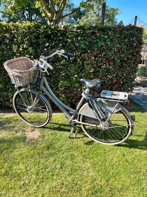 Cortina moederfiets met mand, Fietsen en Brommers, Fietsen | Dames | Moederfietsen, Gebruikt, Overige merken, 0 zitjes, Dubbele standaard