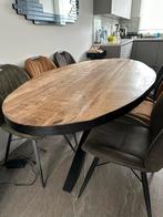 Mooie houten keukentafel met stoelen plus woonkamer tafel, Huis en Inrichting, Tafels | Eettafels, Ophalen, Gebruikt, 100 tot 150 cm