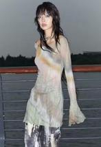 Vintage top Trashy Y2K Dye mesh top shirt met lange mouwen, Ophalen of Verzenden, Nieuw, Maat 38/40 (M), Lange mouw