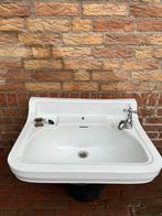 Vintage wasbak met kraan, Huis en Inrichting, Badkamer | Badkamermeubels, Ophalen, Gebruikt, 50 tot 100 cm, Minder dan 100 cm