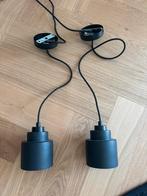 Zuiver Left Hanglamp Beton - Zwart, twee stuks., Huis en Inrichting, Lampen | Hanglampen, Ophalen, Overige materialen, Zo goed als nieuw
