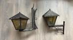 Buiten lampen, Huis en Inrichting, Lampen | Wandlampen, Ophalen, Gebruikt, Glas, 60jaren (waarschijnlijk)