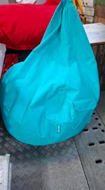 Zitzak,Zitzakken, zit zak,lounge stoel, green bean, Ophalen, Zo goed als nieuw, Blauw