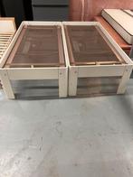 Te koop 2 senioren Auping. Auronde 80x190 48 cm hoog wit, Ophalen, Huis en Inrichting