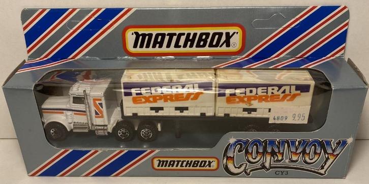 Matchbox CY-3 A-3 Peterbilt FEDERAL EXPRESS, Hobby en Vrije tijd, Modelauto's | Overige schalen, Zo goed als nieuw, Bus of Vrachtwagen