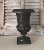 Franse gietijzeren Louvre vaas tuinvaas klassiek, Tuin en Terras, Tuinvazen, Ophalen of Verzenden, Gebruikt