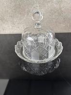 Antieke kaasstolp + koekjespot kristal - > 100 jaar oud, Antiek en Kunst, Antiek | Glas en Kristal, Ophalen of Verzenden