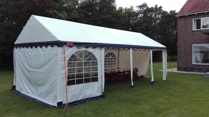 Partytent te huur 5x8 meter, Hobby en Vrije tijd, Feestartikelen | Verhuur, Gebruikt, Overige, Ophalen